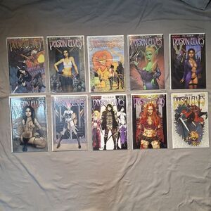 Poison Elves comic lot of 10 - Sirius comics by Drew Hayes - near mint condition